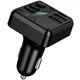 FM-трансмітер модулятор Hoco E89 Libre (2USB/Type-C 45W Bluetooth V5.4) Багатофункціональний зарядний пристрій LED-дисплей Чорний - изображение 5