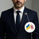 Значок-пин BROCHE брошь Флаги Украина-Грузия разноцветный BRGV115485 - изображение 6
