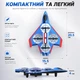 Радиоуправляемый самолёт-дрон с LED-подсветкой и 360° трюками детский квадрокоптер истребитель на пульте управления со стабильным полётом и защитой турбин для детей и взрослых, красный - изображение 8