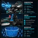 Радиоуправляемый водяной танк, игровая машинка 4×4 с дрифтом и движением 360° на mecanum колесах, стрельбой водяными шариками, LED-подсветкой, звуковыми эффектами и USB зарядкой, игрушечный RC танк на пульте управления для детей, голубой - изображение 3