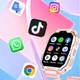 Детские смарт часы Lemfo T66 со съемным корпусом, подвеской на шею, 4G SIM-картой, GPS трекером, прослушкой, HD видеозвонками, 16GB памятью, YouTube, WhatsApp, TikTok и кнопкой SOS Розовые - изображение 8