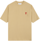 Мужская футболка AMI Paris Ami De Coeur Classic Fit T-Shirt бежевая, размер L (AP12001.5L) - изображение 7