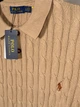Мужская футболка поло Ralph Lauren Cable Knit бежевая, размер M (RL13001.14M) - изображение 5