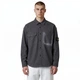 Мужская рубашка в стиле Stone Island Stretch Velvet Overshirt темно-серая размер M (SI11004.7M) - изображение 4