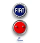 Эмблема Avtoaks для Fiat 75 мм синяя - изображение 1