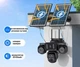 Уличная 4G камера SHIWOJA K322 20Мп с 4 объективами 2 солнечных панели зарядки акумулятор 20100мАч PIR датчик движения - изображение 2