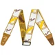 Ремень для гитары Fender Strap 2" Weighless Monogrammed White/Brown/Yellow (230247) - изображение 1