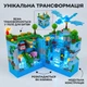 Конструктор Майнкрафт з LED підсвіткою Minecraft Вежа з Драконом , 898 деталей, 7 фігурок та рухомий Дракон Льоду - зображення 3