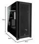 Корпус для ПК Corsair 5000D CORE Airflow Черный (102078656) - Уценка - изображение 13