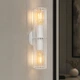 Бра под две лампы Е27 MSK Electric Malta настенный светильник в стиле лофт NL 1040 WH - изображение 2