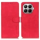 Чехол-книжка с застежкой KHAZNEH Retro Wallet для Xiaomi 17T - Red - изображение 1