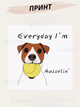 Кружка Джек Рассел с принтом керамическая чашка Jack Russell собака 330 мл Uk_139 - изображение 2