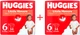 Набор Подгузники Huggies Extra Care Little Movers 6 15-30 кг 34 шт х 2 шт (5029053567600+5029053567600) - изображение 1