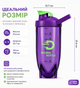 Тритановый шейкер Diller Bottle 700 мл с металлическим шариком (BPA Free) фиолетовый - изображение 3
