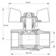 Кран кульовий Koer 1/2" ГШМ (KR.218.B) синій (KR2722) - зображення 2