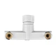 Смеситель для ванны PLAMIX OSCAR-009 EURO SET WHITE (со шлангом, лейкой и кронштейном) (PM0699) - изображение 6