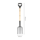 Вила садові з дерев'яною ручкою Fiskars Solid™ 1070676 - зображення 2