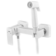 Змішувач для гігієнічного душу Plamix Kubus-222 SET White (з шлангом та лійкою) (PM0744) - изображение 1
