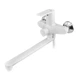 Змішувач для ванни PLAMIX OSCAR-006 EURO SET WHITE (зі шлангом, лійкою та кронштейном) (Колір білий) (MX1895) - изображение 6