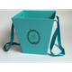 Подарункова коробка UFO Подарункові коробки UFO W9223 TURQUOISE BOX Flowers - зображення 2