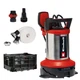 Насос дренажний Einhell Flutset GE-DP 7535 N LL ECO 750Вт, 18500л/год, вис. 9м, глиб. 7м, нержавіюча сталь, 5.7кг - изображение 2