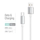 Кабель ColorWay USB - USB Type-C (M/M), zinc alloy braided, 3А, 1 м, Білий (CW-CBUC098-WT) - изображение 5