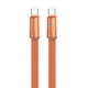 Кабель ColorWay USB Type-C - USB Type-C (M/M), ultra-thin, 5А, 1 м, Помаранчевий (CW-CBPDCC100-OR) - изображение 1