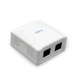 Розетка Cablexpert (NCAC-2U6-01) 2хRJ-45, Cat6, зовнішня, біла - изображение 1