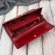 Кошелек женский кожаный для карточек Paolo Peruzzi T-134-RD Красный (5905567211416) - изображение 5