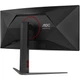 Монитор 34" AOC CU34G4Z 3440x1440 WQHD Fast VA 240Гц 2хHDMI DP USB-hub HAS изогнутый 1500R - изображение 5