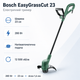Тример електричний Bosch EasyGrassCut 23 280 Вт 12 500 об/хв Зелений (06008C1H00) - зображення 2