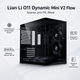 Корпус для ПК Lian Li O11 Dynamic Mini V2 Flow Midi-Tower без БЖ ATX/MicroATX/Mini-ITX BTF Black (G99.O11DMIV2FX.00) - зображення 2