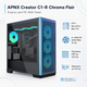 Корпус для ПК APNX Creator C1-R Midi-Tower без БП ATX/MicroATX/Mini-ITX ARGB Chroma Flair (APCM-CR01143.C1) - изображение 2