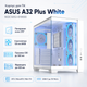 Корпус для ПК ASUS A32 Plus ARGB White Midi-Tower із панорамним загартованим склом та ARGB-підсвіткою ATX MicroATX Mini-ITX без БЖ (90DC00S3-B19000) - зображення 2