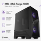 Корпус для ПК MSI MAG Forge 100M Midi-Tower без БП ATX/MicroATX/Mini-ITX RGB Black - изображение 2