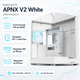 Корпус для ПК APNX V2 Midi-Tower без БП ATX/MicroATX/Mini-ITX ARGB BTF White (APCM-VI02143.21) - изображение 2