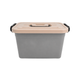 Ящик універсальний Stenson "Кольоровий" пластик 6.3 л 19х27.5х16 см Grey/Beige (PB-980) - зображення 2