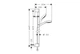 Душовий набір hansgrohe Croma Select E Vario 65 см, White/Chrome (26582400) - зображення 2
