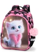 Ортопедичний рюкзак в школу для дівчинки School Standard з Котом 38х28х16 см для 1-4 класу (160-22) - зображення 1