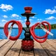 Кальян Hookah Salma Red высотой 32 см на 2 персоны - изображение 1