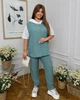Женский костюм стильный ментоловый 52-54 р844.3735 - изображение 8