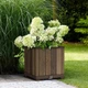 Горщик для рослин Keter Deco square planter Walnut, коричневий - изображение 3