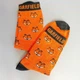 Жіночі шкарпетки високі 1 пара з малюнком "Garfield" 36-41 р бавовняні оранжеві - зображення 4