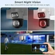 Уличная Wi-Fi IP-камера Q25 6 МП PTZ с LED-подсветкой и датчиком движения, двусторонняя аудиосвязь - изображение 8