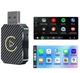 Адаптер для авто CarPlay і Android Auto бездротовий, під'єднання через USB і Bluetooth, чорний - зображення 1
