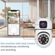 Поворотна вулична IP-камера Dual Lens E10 8MP 4K з нічною кольоровою підсвіткою - зображення 4