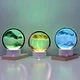 Настольная LED лампа ночник RGB 3D песочные часы Sandscape с USB и батарейным питанием - изображение 6