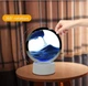 Настольная LED лампа ночник RGB 3D песочные часы Sandscape с USB и батарейным питанием - изображение 7