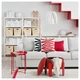 Пуф, з місцем для зберігання червоний IKEA FÖRLUNDA 405.702.44 - зображення 3