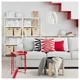 Пуф, з місцем для зберігання сірий IKEA FÖRLUNDA 605.702.43 - зображення 3